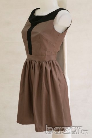 Кафява рокля, имитираща кожа марка Ambigante - XS/S, снимка 3 - Рокли - 21330680