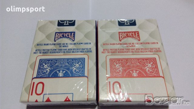 Карти за игра Bicycle Prestige нови  100% plastic, снимка 3 - Карти за игра - 19942085