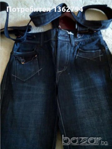 Дънки с тиранти., снимка 2 - Детски панталони и дънки - 14485356