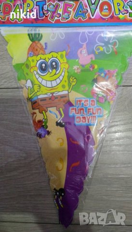 Спонджбоб спондж боб квадратни гащи spongebob Парти Гирлянд Знаменца Флаг Банер, снимка 2 - Други - 23354046