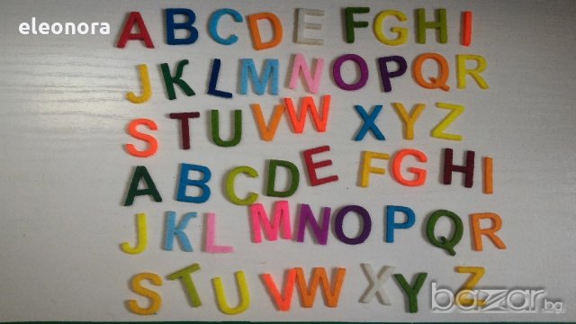 Букви и цифри от филц, снимка 4 - Други - 18648672