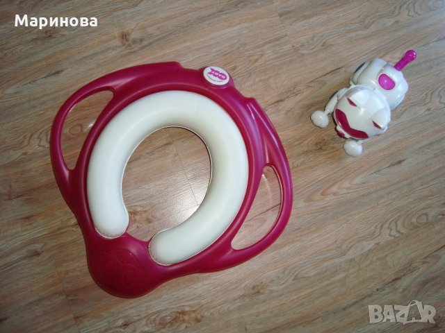 OK BABY Седалка за тоалетна чиния ПИНГУО+подарък играчка, снимка 5 - За банята - 22967355