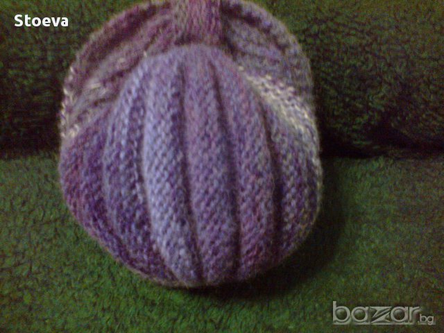 Ръчно плетена шапка тюрбан и шал, снимка 5 - Шапки - 13393097