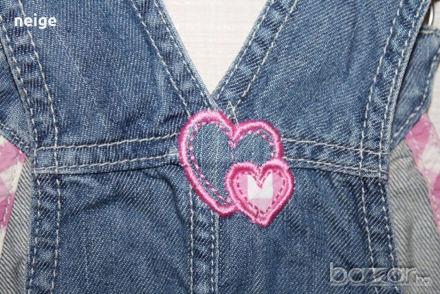 Нов сладък дънков сукман с волани (4-5 г), снимка 3 - Детски панталони и дънки - 19573558