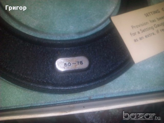 Оригинален английски микрометър M&W- обхват 50-75 мм., снимка 4 - Други машини и части - 16027096