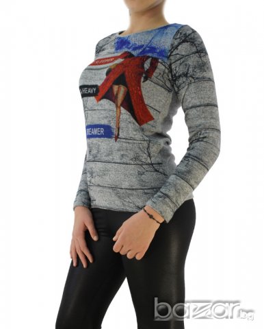 Промо! Дамска блуза дълъг ръкав 1126, снимка 2 - Блузи с дълъг ръкав и пуловери - 20631863