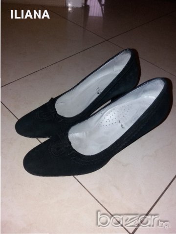 Обувки от естествен велур , снимка 6 - Дамски обувки на ток - 17599557