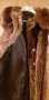 Уникален дълъг кафяв елек от естествен косъм, снимка 4
