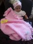 Бебешка пелена Розово облаче за новородени бебета, снимка 2