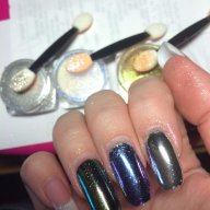 ХИТ !!  цветен прах за нокти пудра  за UV огледален хромиран  ефект блясък пигмент маникюр, снимка 11 - Декоративна козметика - 15360330