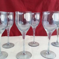 Ретро стъклени чаши за вино , снимка 5 - Антикварни и старинни предмети - 19796166