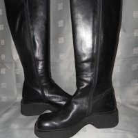 Черни кожени ботуши Romanelli, снимка 9 - Дамски ботуши - 22018834