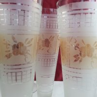 Ретро стъклени чаши вази , снимка 10 - Антикварни и старинни предмети - 20535443