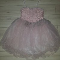 Детска розова бутикова рокля принцеса внос от чужбина , снимка 2 - Детски рокли и поли - 23414493