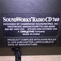 creative soundworks radio cd740-aux-внос англия, снимка 17 - Ресийвъри, усилватели, смесителни пултове - 22816626