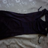 Лилава  сатенена рокля, снимка 5 - Рокли - 19137029