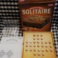 НОВО! Дървена игра с топчета Solitaire, снимка 2 - Други игри - 25761960