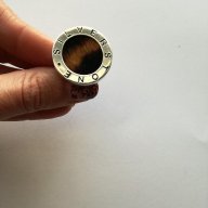 Сребърен дамски пръстен с кожа и сребро - сребро проба 925, снимка 3 - Пръстени - 17187745