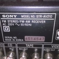 поръчан-sony str-av210 receiver-made in korea-внос швеицария, снимка 15 - Ресийвъри, усилватели, смесителни пултове - 25026438