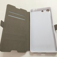 Sony Xperia M5 цветен калъф тип тефтер със силиконово легло, снимка 5 - Калъфи, кейсове - 14854987