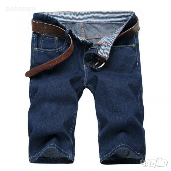 Мъжки къси дънки - размер 36, снимка 1