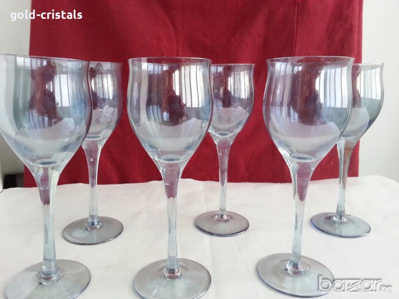Ретро стъклени чаши за вино , снимка 1
