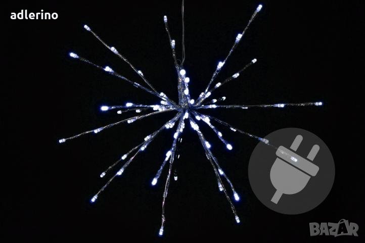 ЛЕД звезда Метеор, с трафо, студено бяло, снимка 1