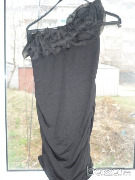 S/M малка черна рокля или туника, снимка 1