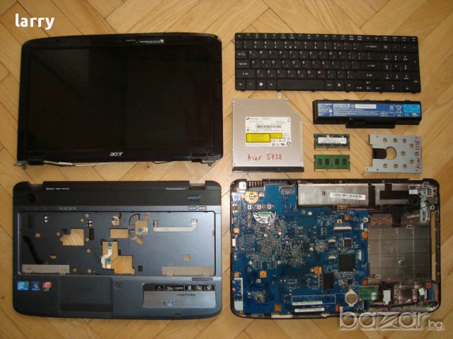 Acer Aspire 5738 лаптоп на части
