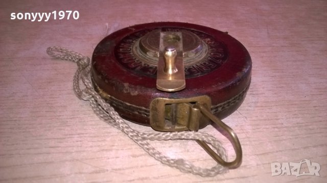 АНТИКА-стара кожена ролетка-кожа и месинг-метална лента, снимка 11 - Колекции - 24498383