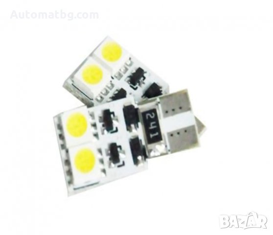 LED Диодна крушка LED Диодна крушка BA9S 0.6W 32lm 1206 4SMD led със цокъл бяла