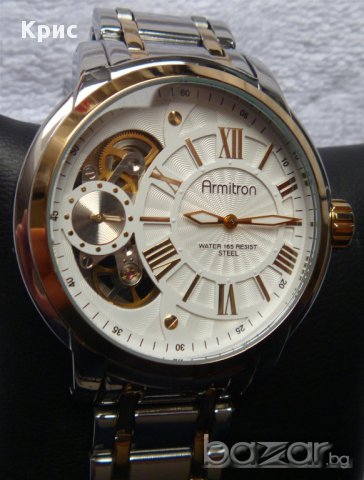 Нов ръчен часовник Армитрон скелетон, златен, Armitron 20/4930WTTT Skeleton Gold Watch, снимка 14 - Мъжки - 8949328