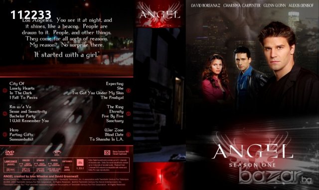 Angel-Ейнджъл 1 сезон DVD, снимка 3 - Други жанрове - 20493709