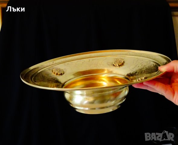  Старинен бронзов мангал,маркировка Орел с корона. , снимка 8 - Антикварни и старинни предмети - 25338025