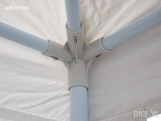  Градински павилион 3 х 3 метра, градинска шатра бяла, тента с 4 страни , снимка 3 - Градински мебели, декорация  - 24784517