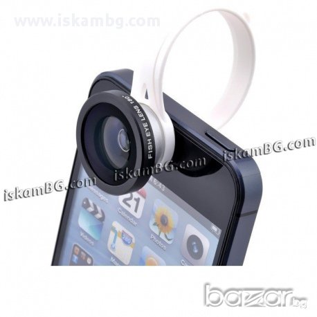 Обектив за телефон рибешко око Fish Eye, снимка 6 - Калъфи, кейсове - 13694815