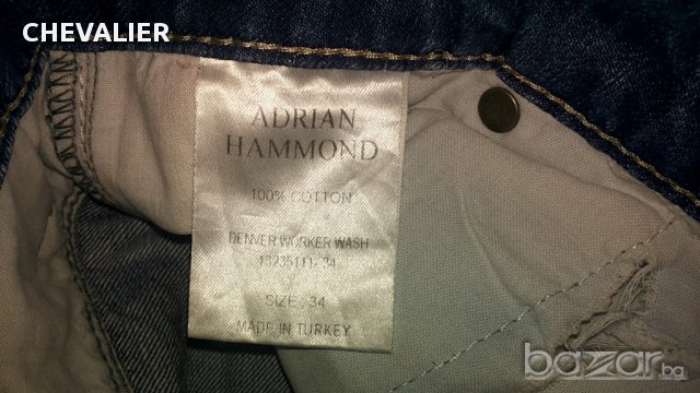 ADRIAN HAMMOND размер 34 мъжки дънки 206-13, снимка 8 - Дънки - 15784437