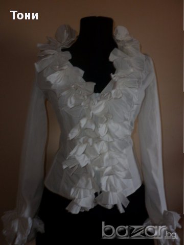 Бяла риза на Anne Fontaine THE KIMMY , снимка 2 - Ризи - 16624117