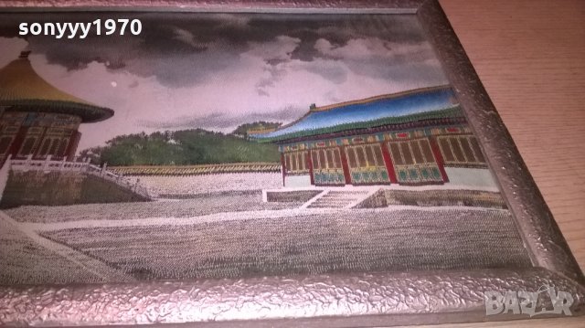 красива картина със сребърна рамка и стъкло-59х27см, снимка 8 - Колекции - 24642420