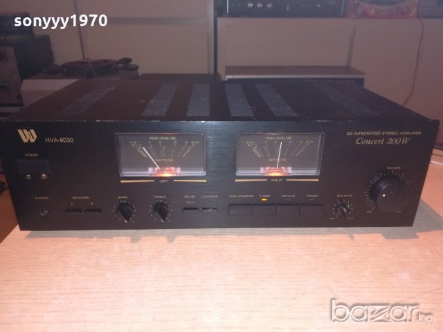 hva-8030 concert 300w-amplifier-made in taiwan-внос швеицария, снимка 8 - Ресийвъри, усилватели, смесителни пултове - 20479452
