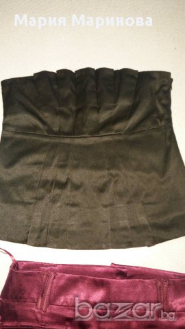 Лилава пола и черно бюстие, С размер, снимка 4 - Поли - 15334168