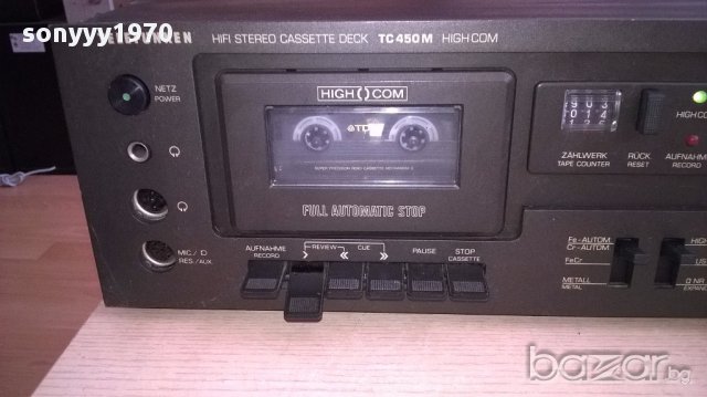 Ретро колекция telefunken tc450m high com-deck-germany-внос швеицария, снимка 5 - Ресийвъри, усилватели, смесителни пултове - 17948425
