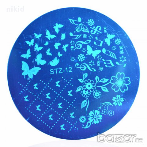 кръгла плочка / щампа шаблон за печат на нокти STZ-12   XY-A12