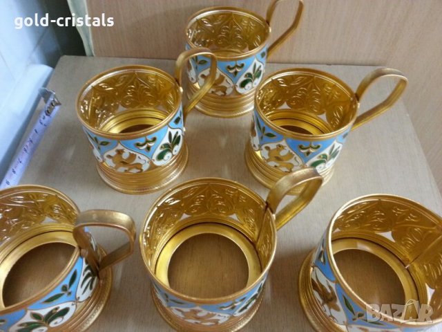 руски стакани подстакани с емайл , снимка 7 - Антикварни и старинни предмети - 25175578