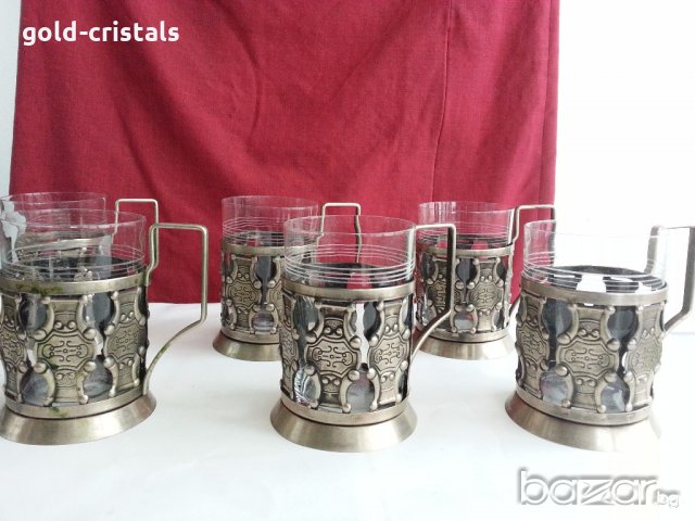   стакани подстакани мелхиор ссср, снимка 8 - Антикварни и старинни предмети - 20331826