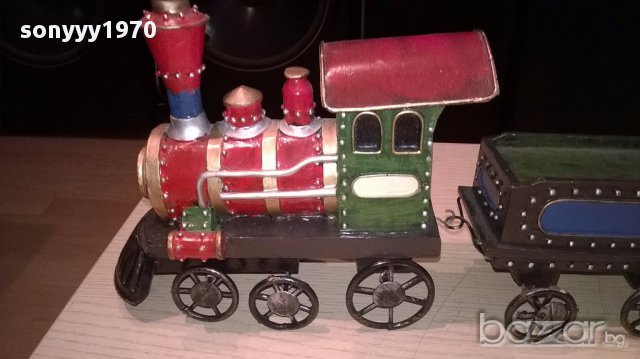 Влакче-композиция с вагони-50/18/9см-внос швеицария, снимка 5 - Антикварни и старинни предмети - 15003187