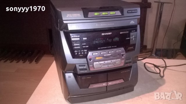 sharp cd/tuner rds/amplifier/deck reverse/aux-от швеицария, снимка 3 - Ресийвъри, усилватели, смесителни пултове - 23530375