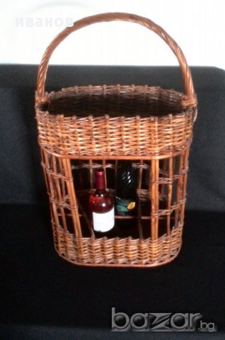 Винтидж кошница-барче за напитки, снимка 2 - Антикварни и старинни предмети - 14386529