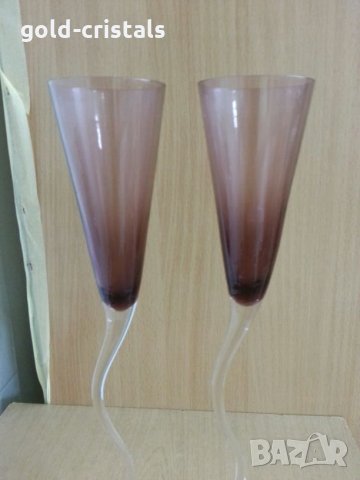 Ритуални чаши цветно стъкло 30см , снимка 2 - Чаши - 22286758