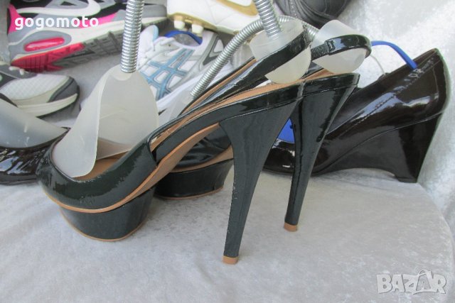 дамски тъмно (маслено) зелени обувки 38-39 платформа  ZARA® original ,GOGOMOTO.BAZAR.BG®, PLATFORM H, снимка 15 - Сандали - 21822992